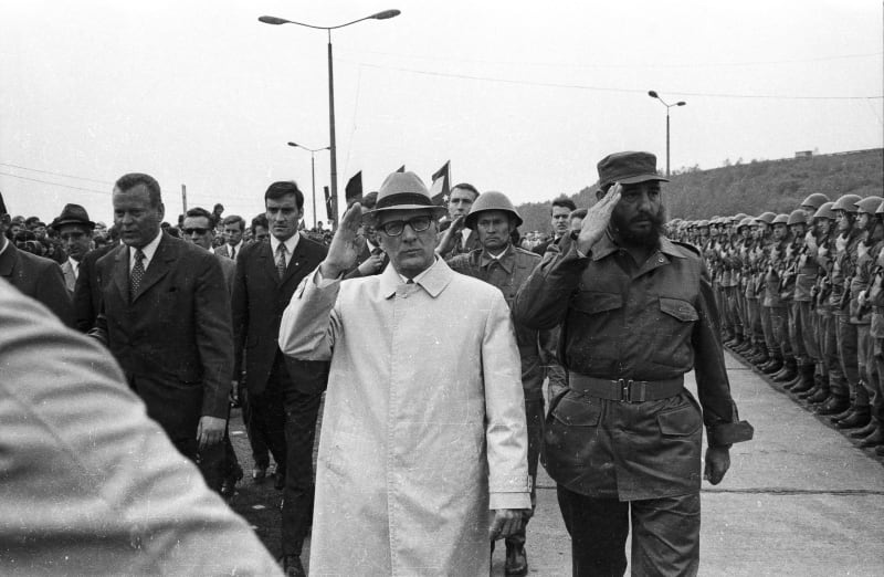 Erich Honecker a Fidel Castro