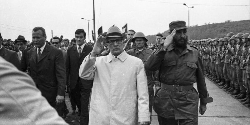Erich Honecker a Fidel Castro