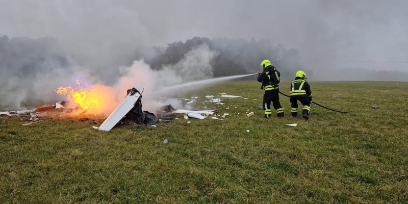 Nehoda letadla na Českolipsku