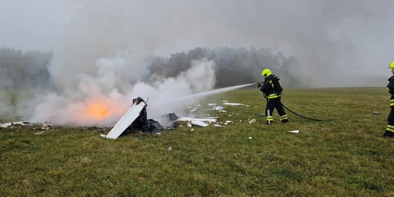 Nehoda letadla na Českolipsku