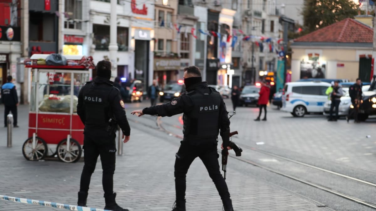 Turecká policie po výbuchu v Istanbulu