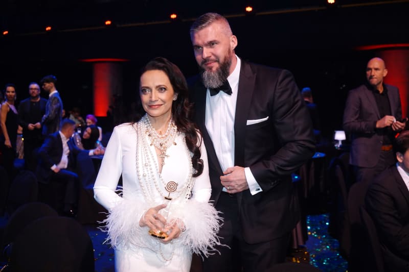 Zlatá slavice Lucie Bílá s partnerem Radkem Filipim 