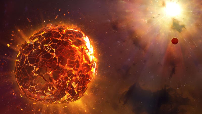 Supernova ničící planetu (ilustrační foto)