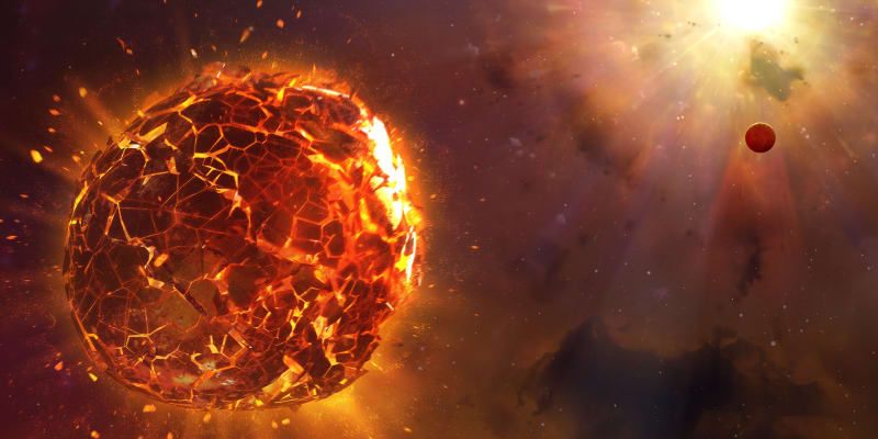 Supernova ničící planetu (ilustrační foto)