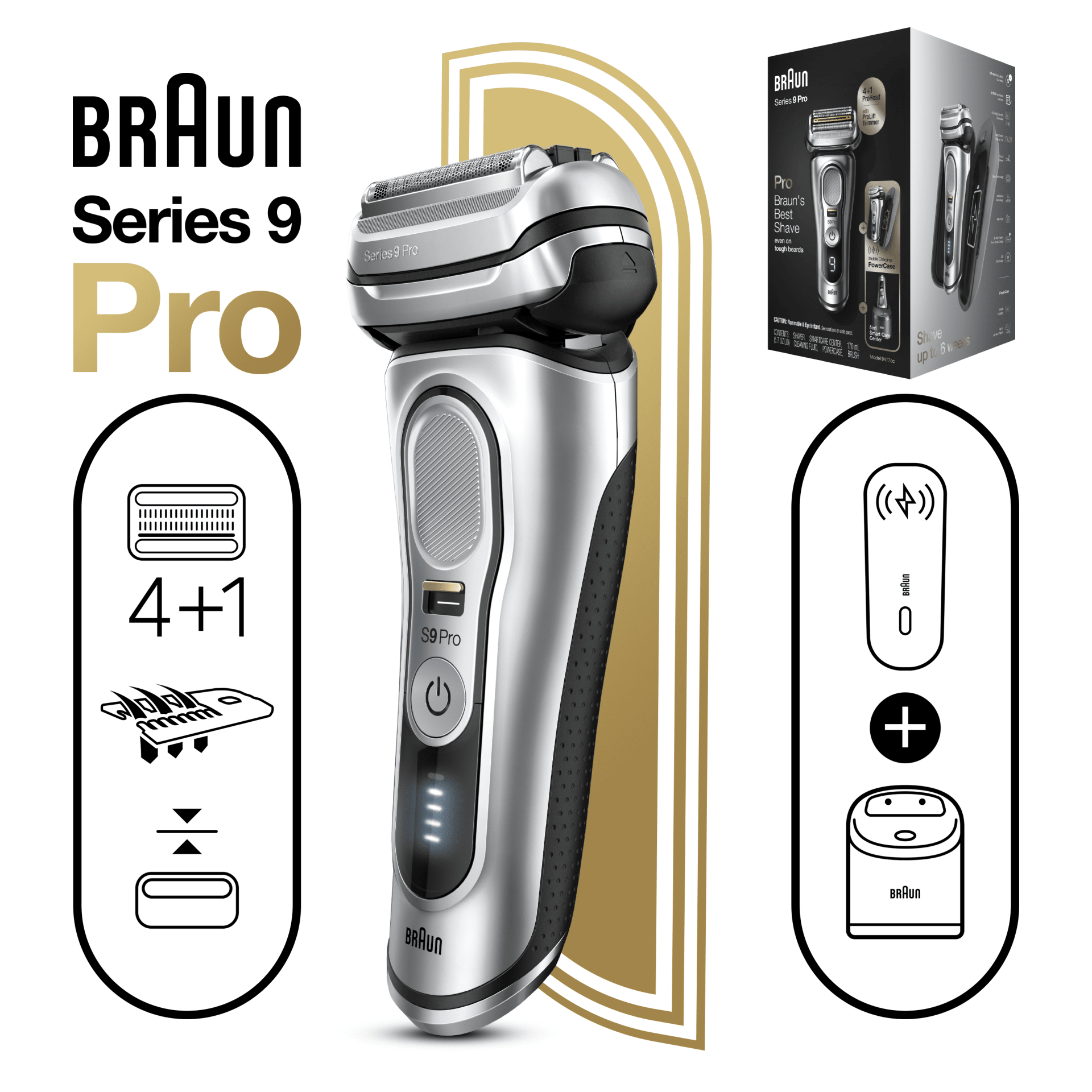 Vaše image s holicím strojkem Braun Series 9 Pro