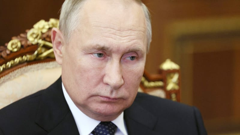 Vladimir Putin při jednání 17. listopadu 2022