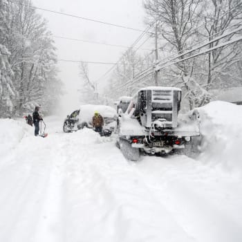 Severovýchod Spojených stát se potýká se sněhovou apokalypsou.