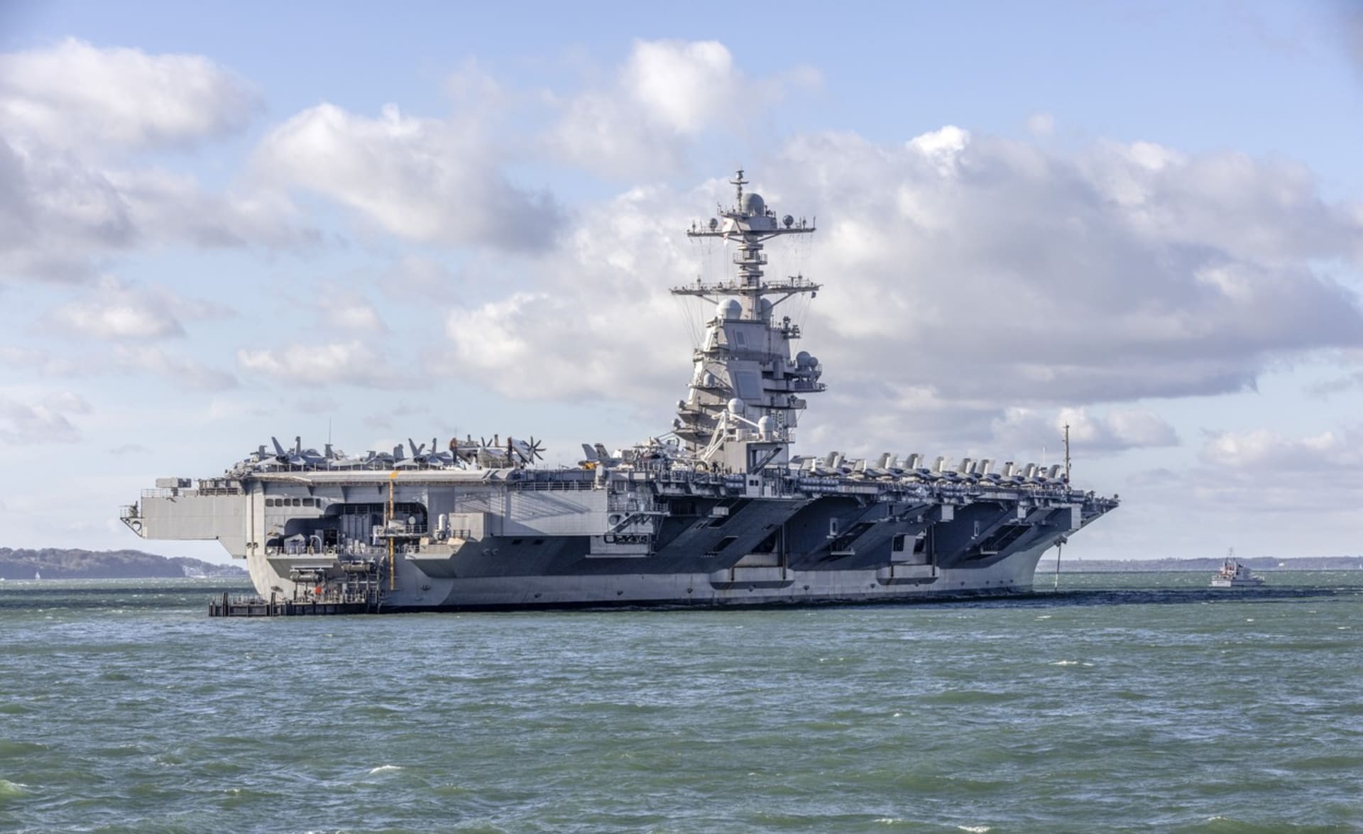USS Gerald R. Ford může plout rychlostí až 56 km/h