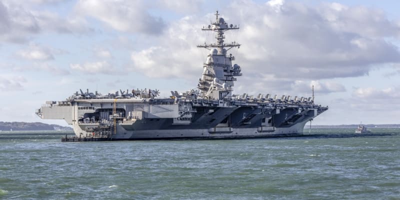 USS Gerald R. Ford může plout rychlostí až 56 km/h