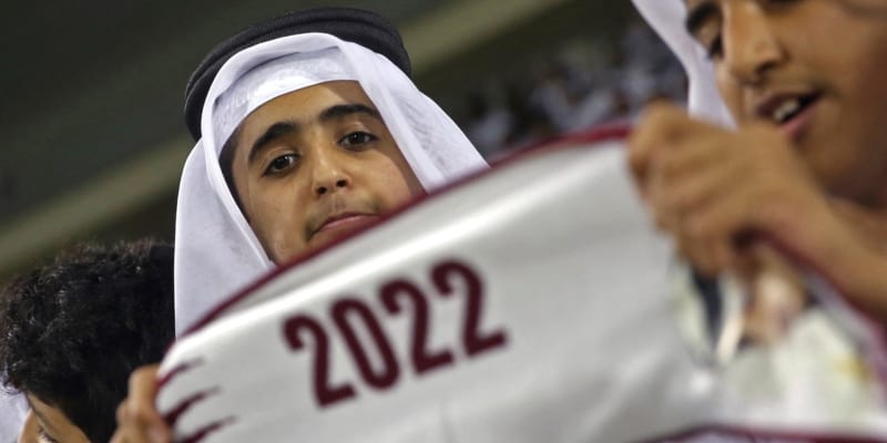 Fotbalový fanoušek Kataru