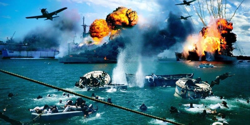 Útok na Pearl Harbor ve filmu Michaela Baye