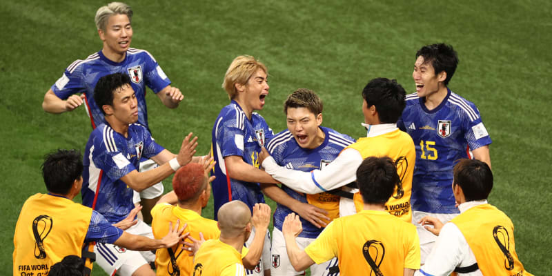 Japonská euforie po gólu do sítě Německa