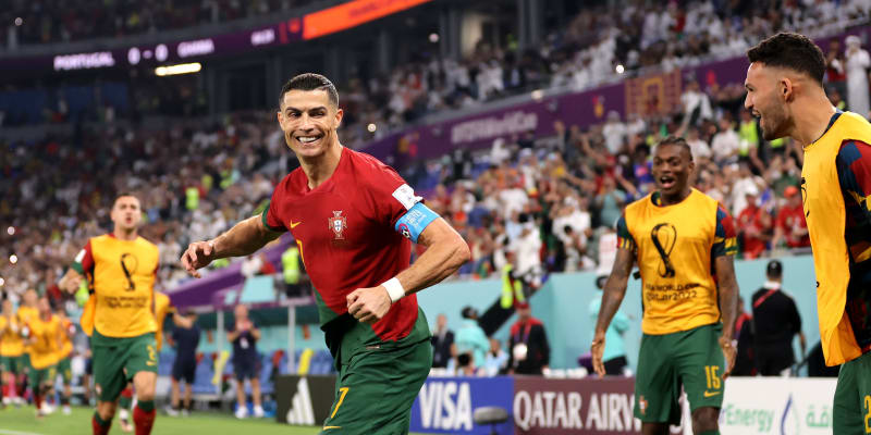 Cristiano Ronaldo se střelecky prosadil už na pátém světovém šampionátu.