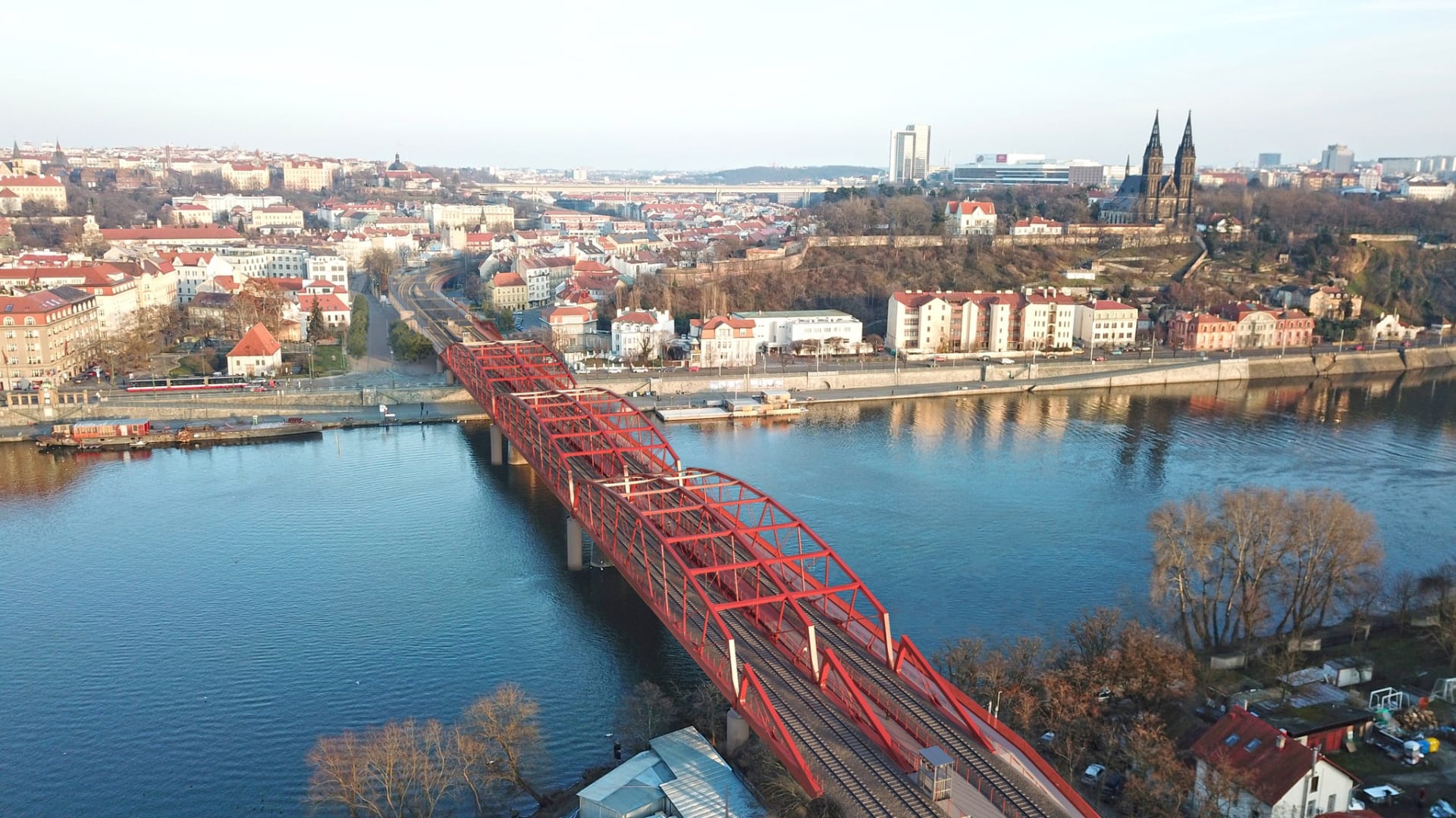 Jeden z návrhů, který respektoval historickou podobu mostu –⁠ v soutěži skončil druhý.