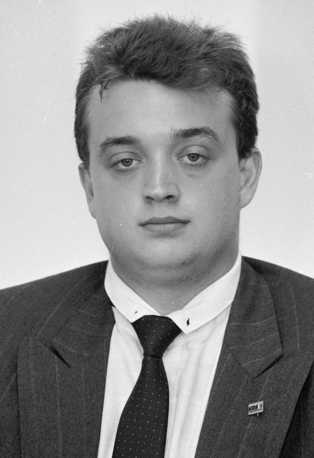 Poslanec České národní rady Marek Benda na snímku z roku 1992