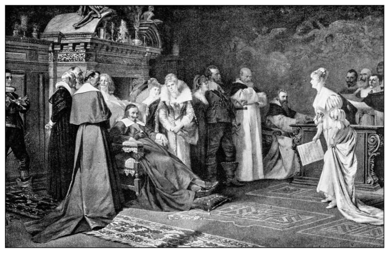 Kardinál Richelieu ve svém paláci