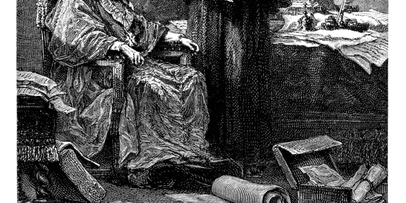 Kardinál Richelieu se svým otcem