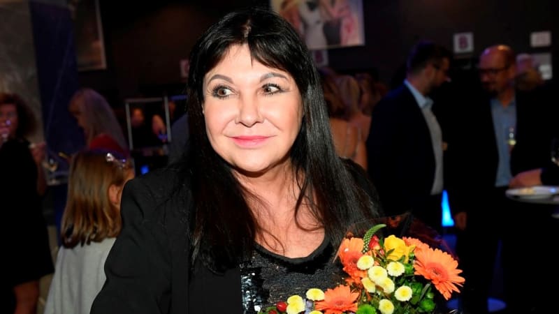 Dagmar Patrasová na premiéře muzikálu Alenka v říši divů (září 2022).