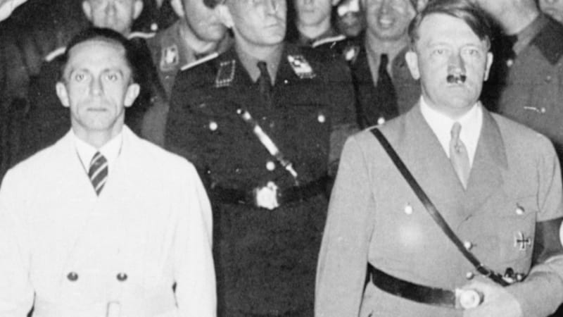 Josef Goebbels a Adolf Hitler