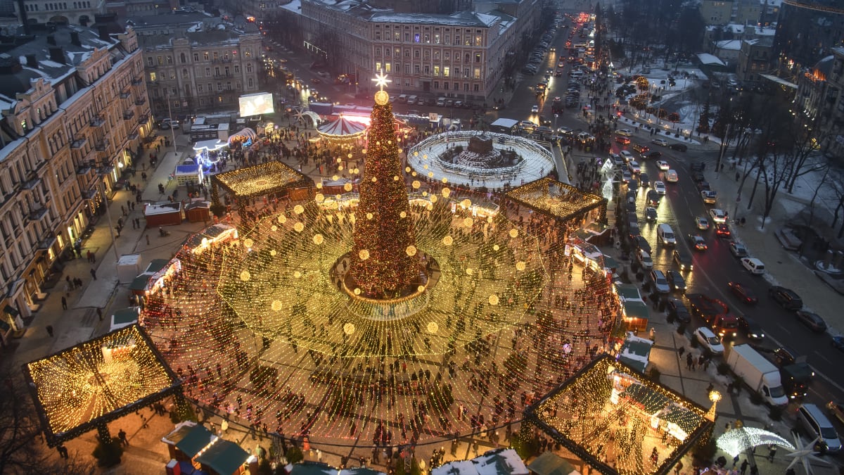 Loňské Vánoce v Kyjevě