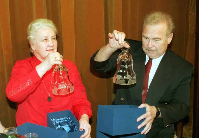 Antonie Hegerlíková s kolegou Luďkem Munzarem. 