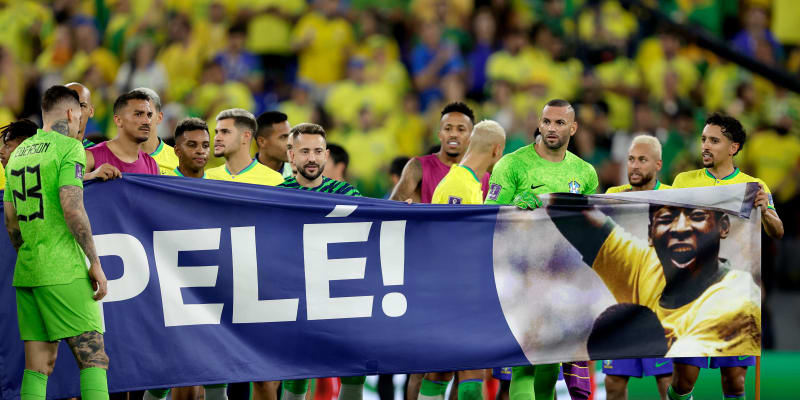 Pozdrav brazilské reprezentace pro legendárního Pelého, o jehož život se v těchto dnech strachuje celý svět.