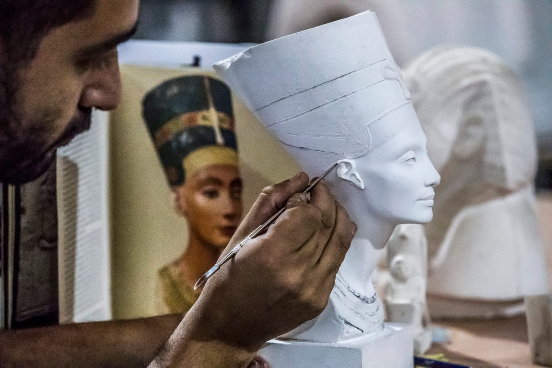 Busta Nefertiti je jedním z nejvíce kopírovaných uměleckých děl světa