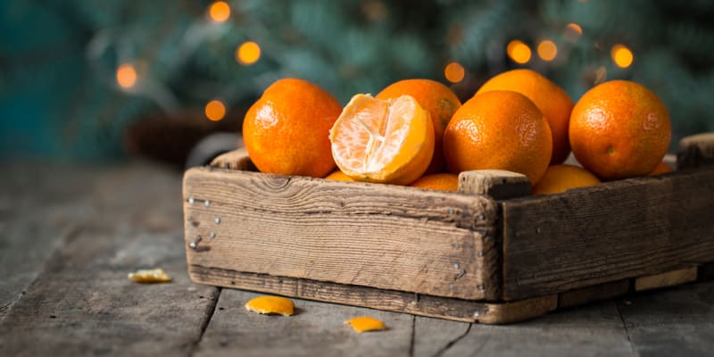 Pomeranče i mandarinky jsou velmi dekorativní