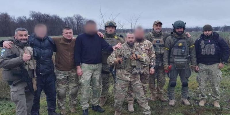 Ukrajinská speciální jednotka Andělé osvobodila zajaté spolubojovníky