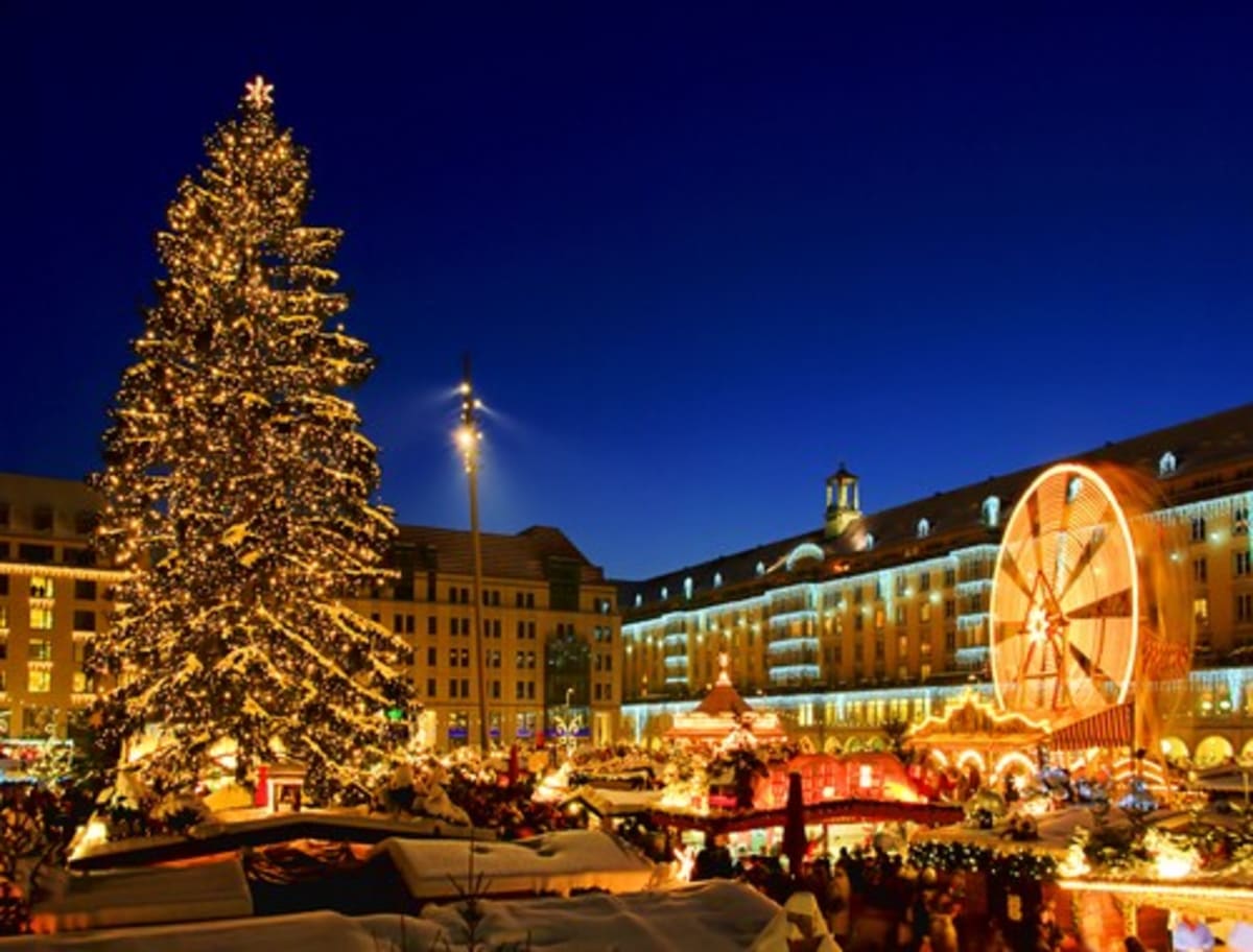 Vánoční trh v německých Drážďanech