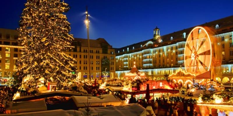 Vánoční trh v německých Drážďanech