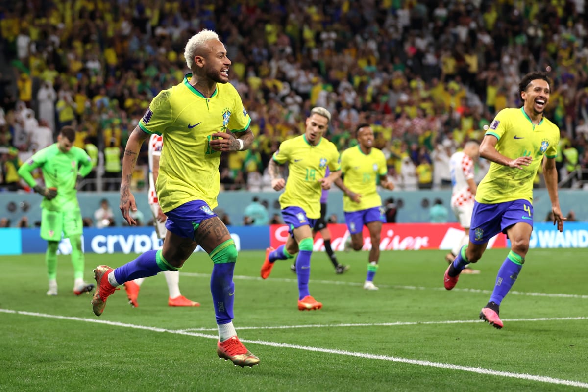 Ohromná radost největší hvězdy brazilského mančaftu Neymara