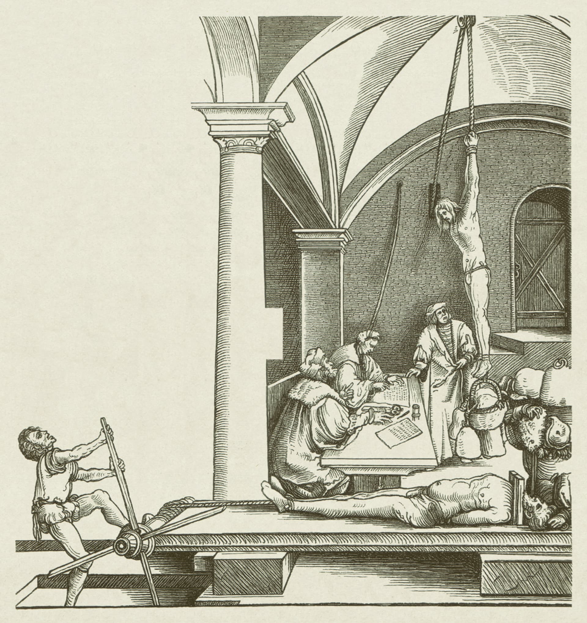 Obrázek mučírny 16. století