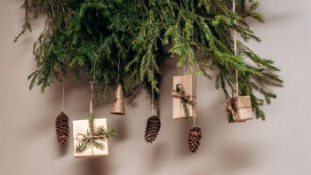 Vánoční stromky a dekorace z živých větviček smrku, jedle i túje. Vyrobíte je snadno!