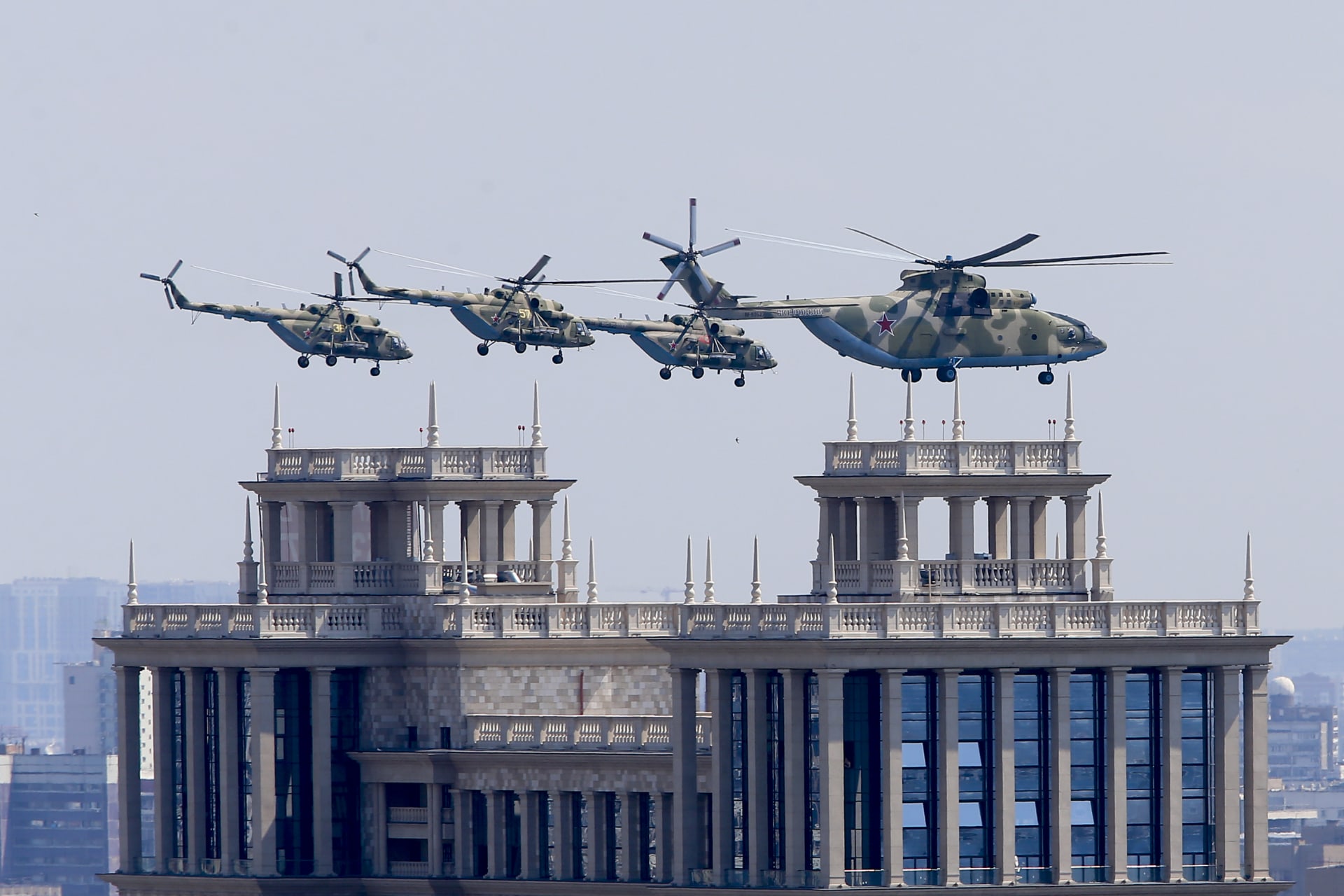 Mi-26 nesmí chybět na žádné vojenské přehlídce v Moskvě
