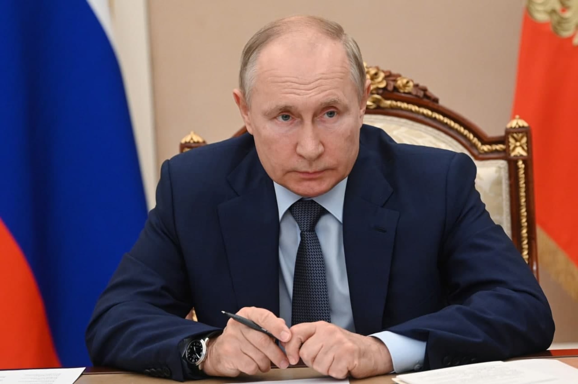 Vladimir Putin na jednání Rady pro strategický vývoj a národní projekty