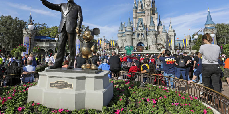 Magic Kingdom, jedna z částí Disney Worldu na Floridě.