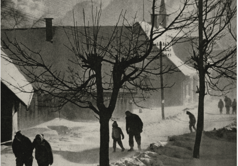 Zima v časopise Květy z roku 1963. Zdroj Kramerius, Národní knihovna v Praze