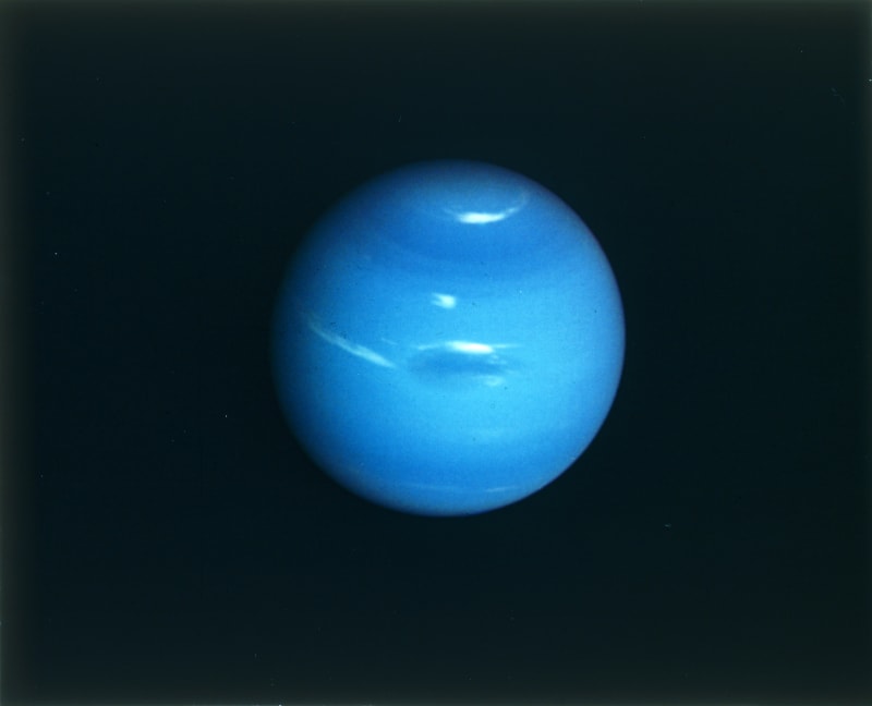 Neptun na snímku sondy Voyager 2