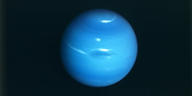 Neptun na snímku sondy Voyager 2
