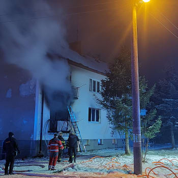 Požár bytu na Českolipsku
