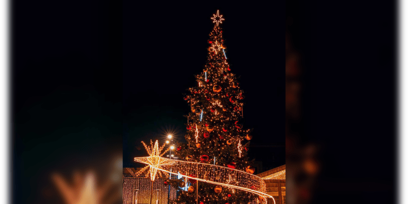 Vánoční strom v Ostravě-jih 