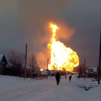 V ruském Čuvašsku explodoval plynovod.