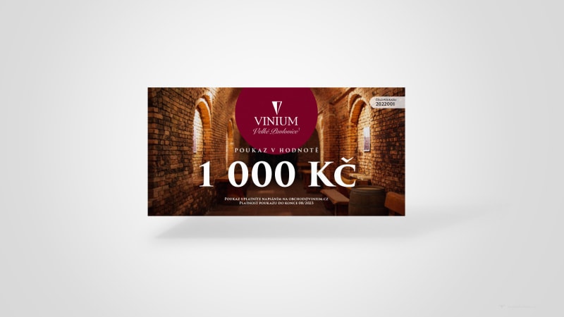 Voucher Vinium na tisíc korun