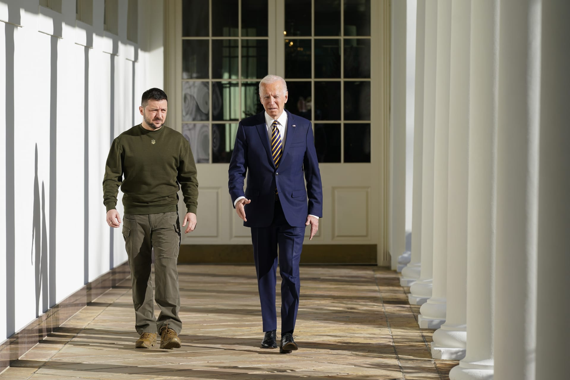 Volodymyr Zelenskyj a jeho americký protějšek Joe Biden