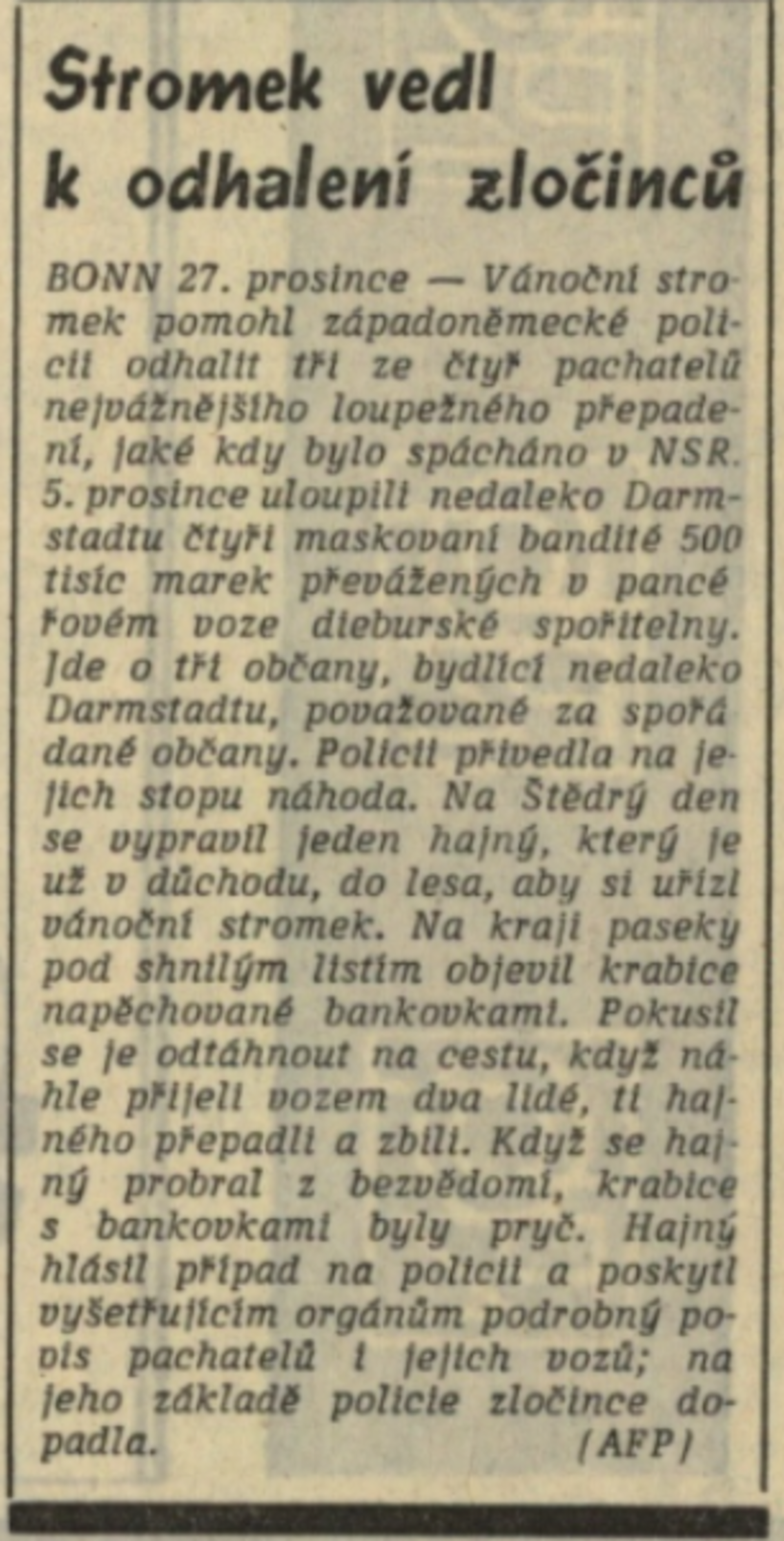 Jak se kradlo v Německu. Rudé právo, 1969. Zdroj Kramerius, Národní knihovna v Praze.