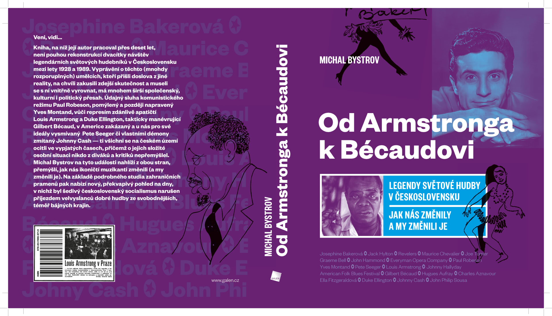Obálka nové Bystrovovy knihy Od Armstronga k Bécaudovi