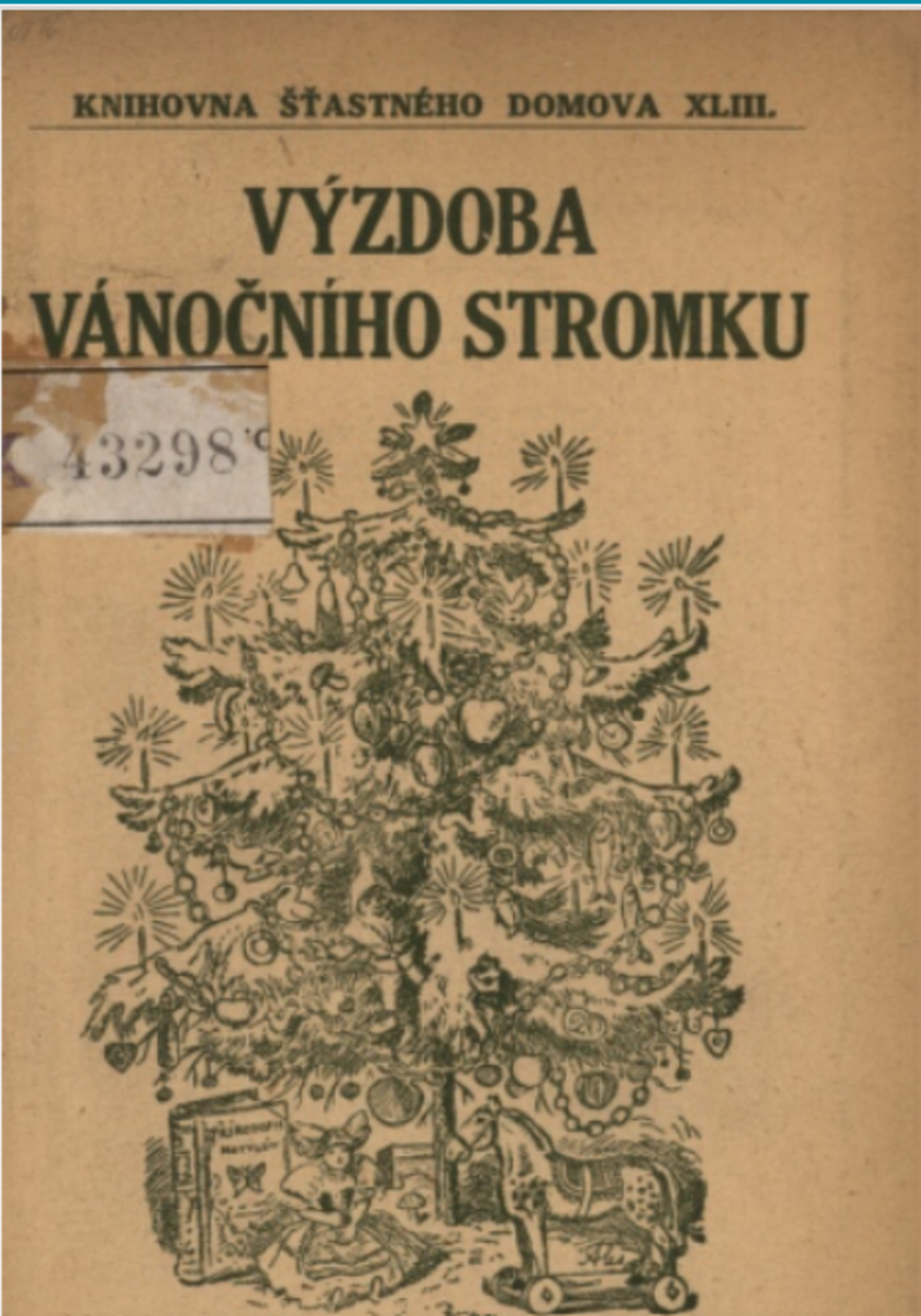 Výzdoba vánočního stromku, Praha 1916. Zdroj Kramerius, Národní knihovna v Praze.