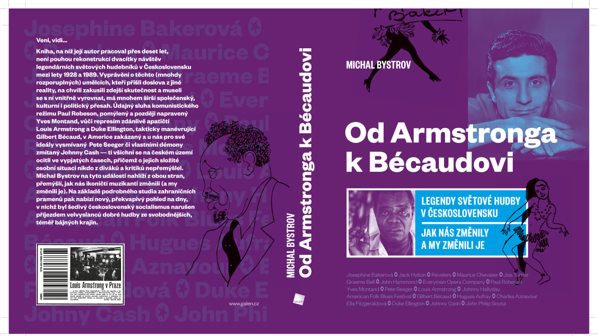 Obálka nové Bystrovovy knihy Od Armstronga k Bécaudovi