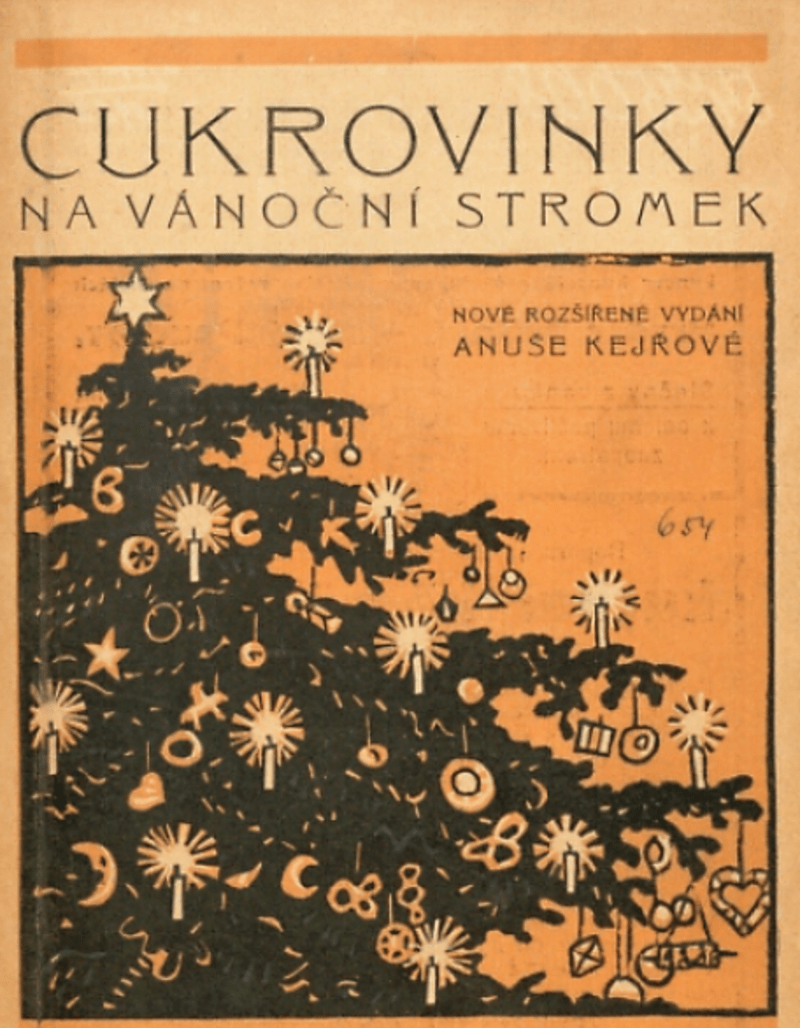 Cukrovinky na vánoční stromek, Mladá Boleslav, 1920. Zdroj Kramerius, Národní knihovna v Praze.